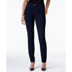 Style & Co Jeans‎ Womens 16S Dark Wash Curvy Skinny Fit Mid Rise Tummy Control